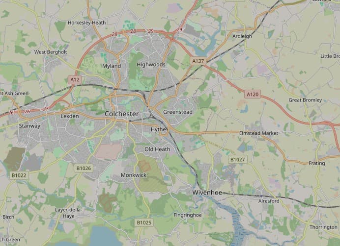 Norwich to Colchester